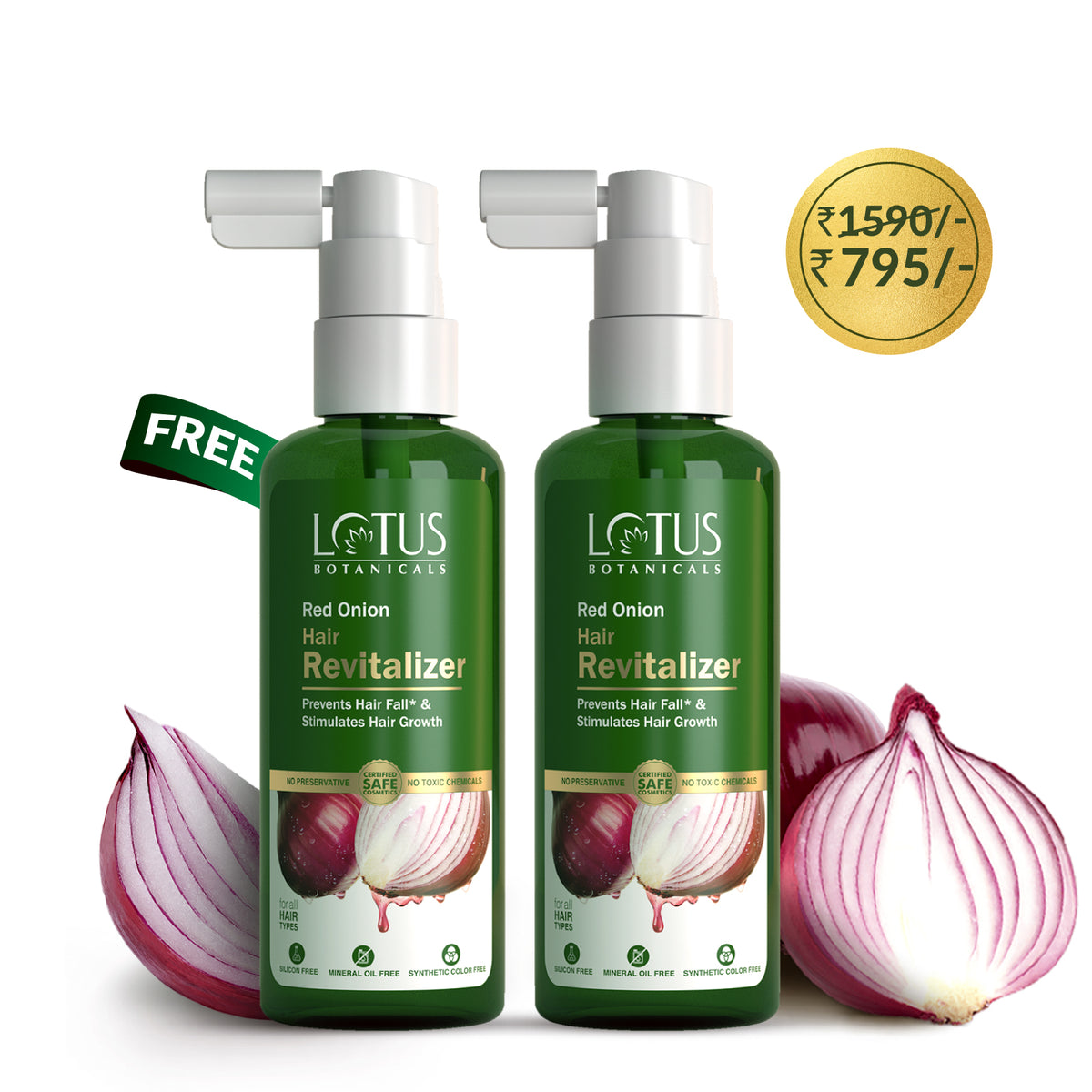 Buy Red Onion Hair Revitalizer, Get another Hair Revitalizer Free