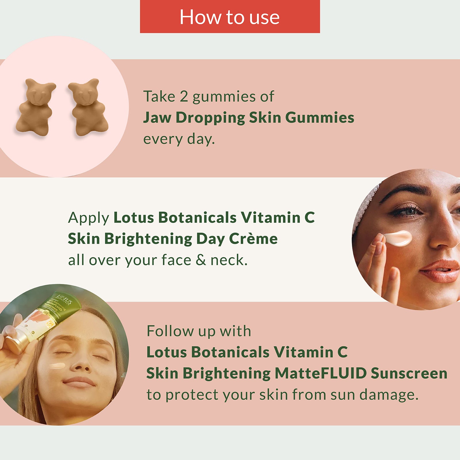 Lotus Botanicals Power Gummies Skin Brightening Kit - A set of skin brightening gummies by Lotus Botanicals