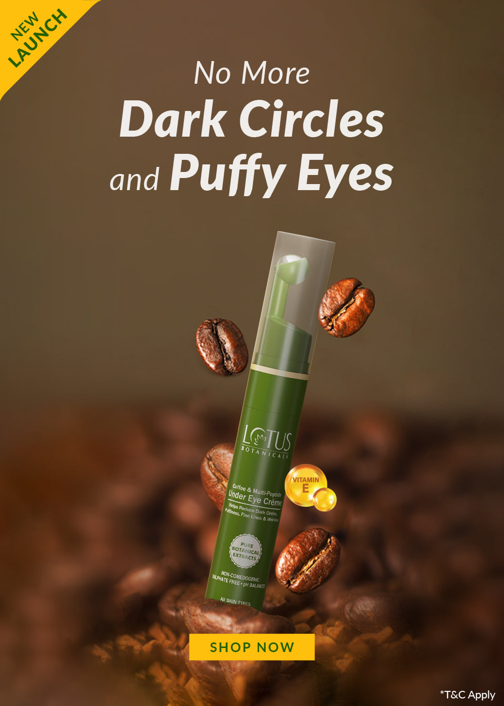 Coffee and Multi-Peptide Under Eye Crème with Vitamin E