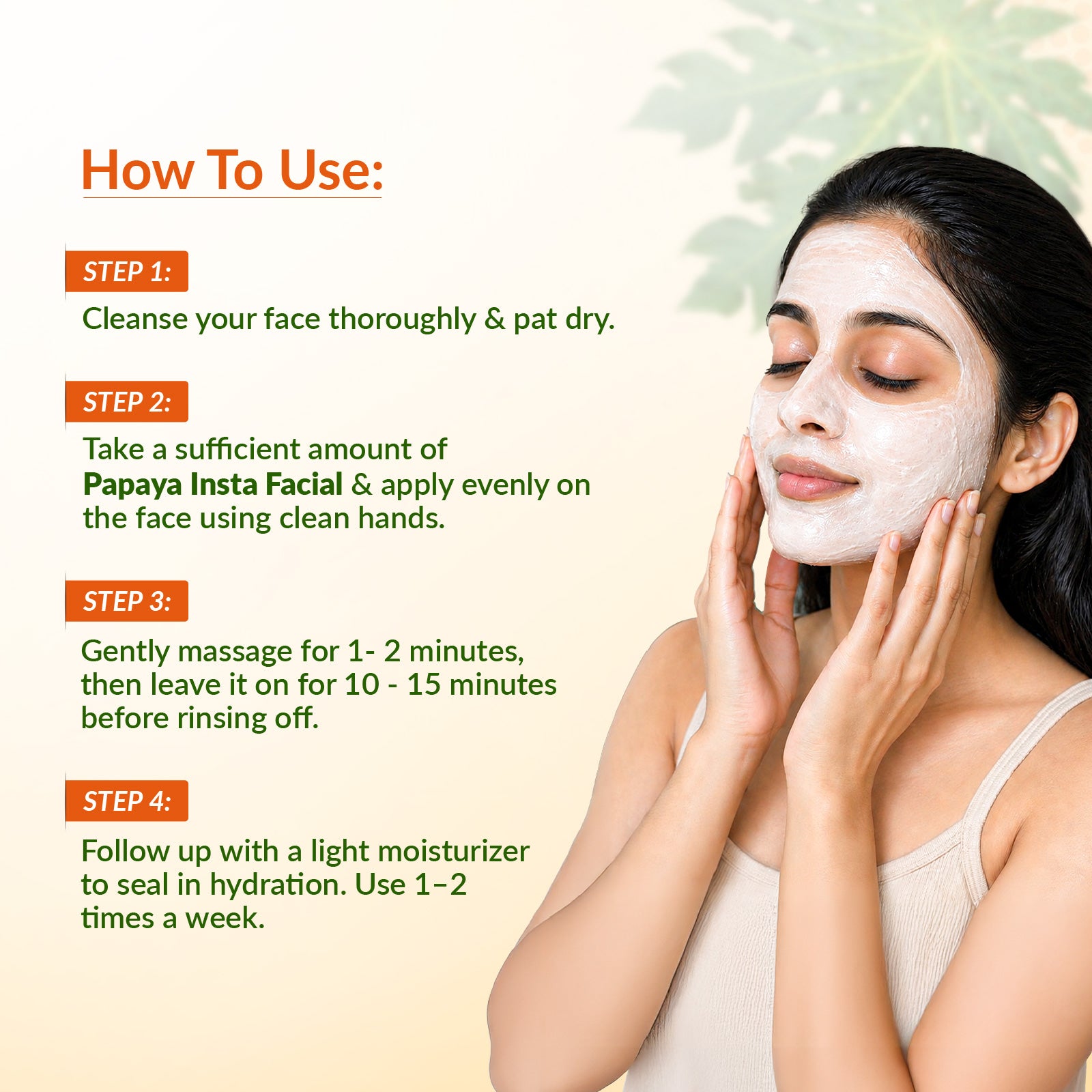 Papaya & Niacinamide Insta Facial
