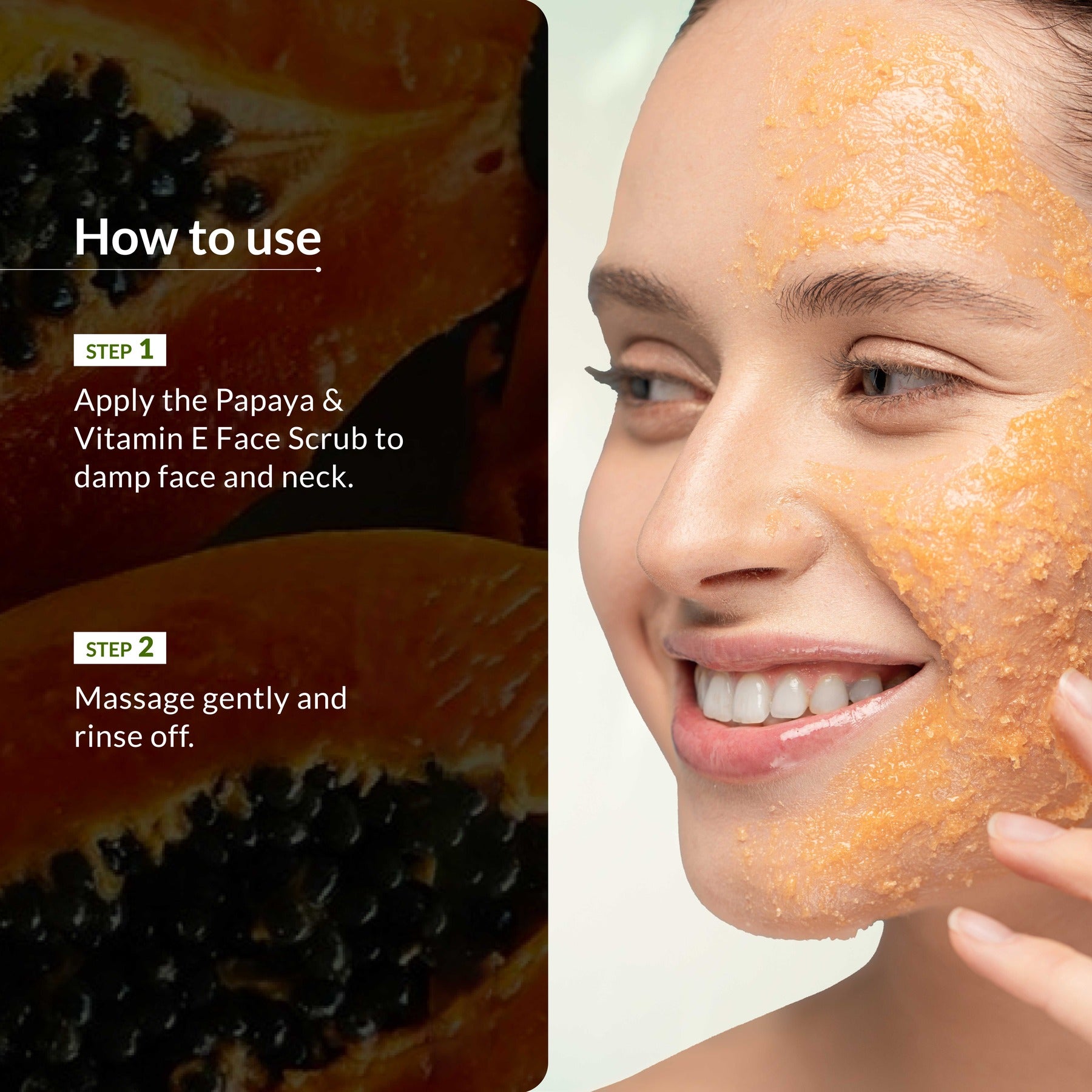 Papaya & Vitamin E Face Scrub