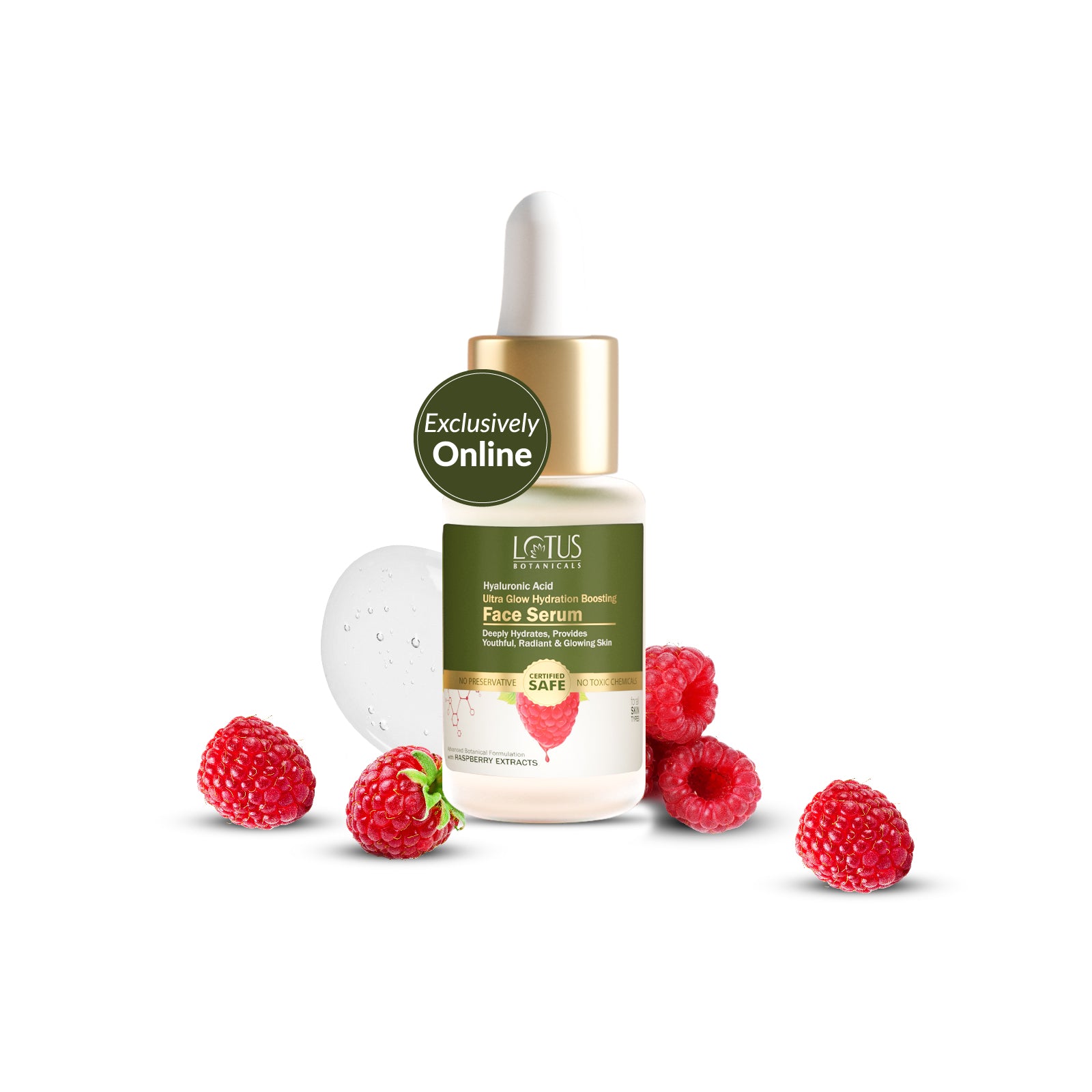 Raspberry & Hyaluronic Acid Ultra Glow Hydration Boosting Face Serum
