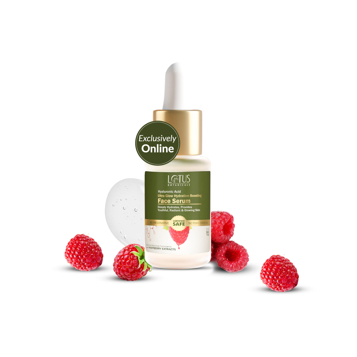 Raspberry & Hyaluronic Acid Ultra Glow Hydration Boosting Face Serum