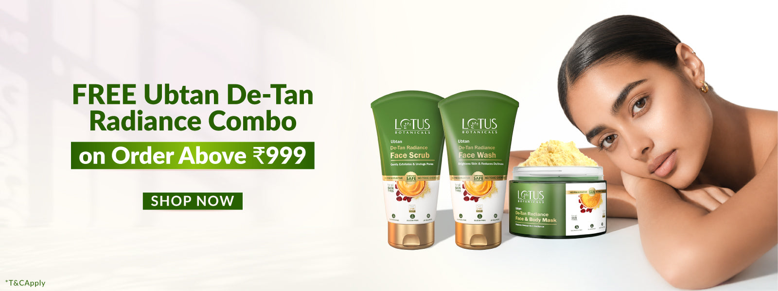 🎁Free Ubtan De-Tan Radiance Combo On Orders Above 999🎁